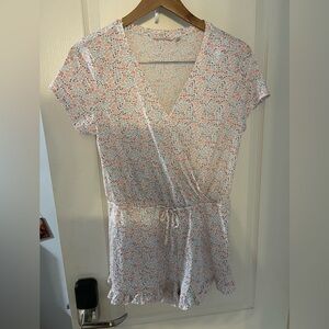 La Vie En Rose Floral Wrap Pajama jumper